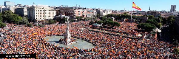Manifestación en Colón Madrid